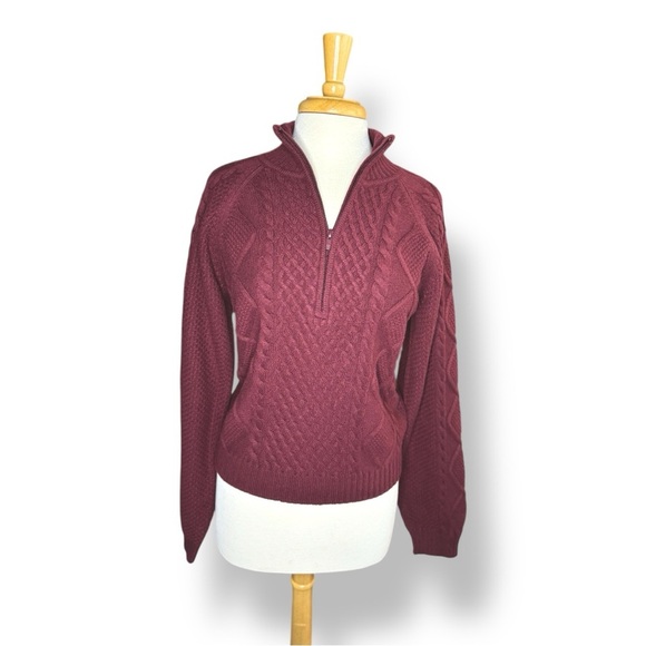 Aritzia Sweaters - Aritzia Deep Red Knit Sweater